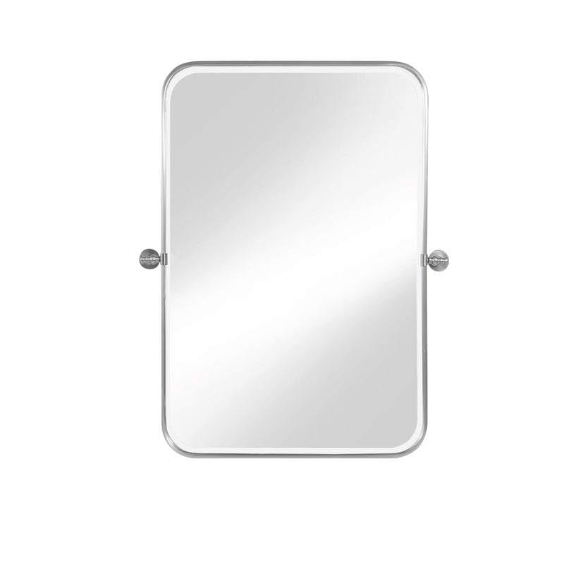 31" Metal Framed Bathroom Vanity Mirror - Off White