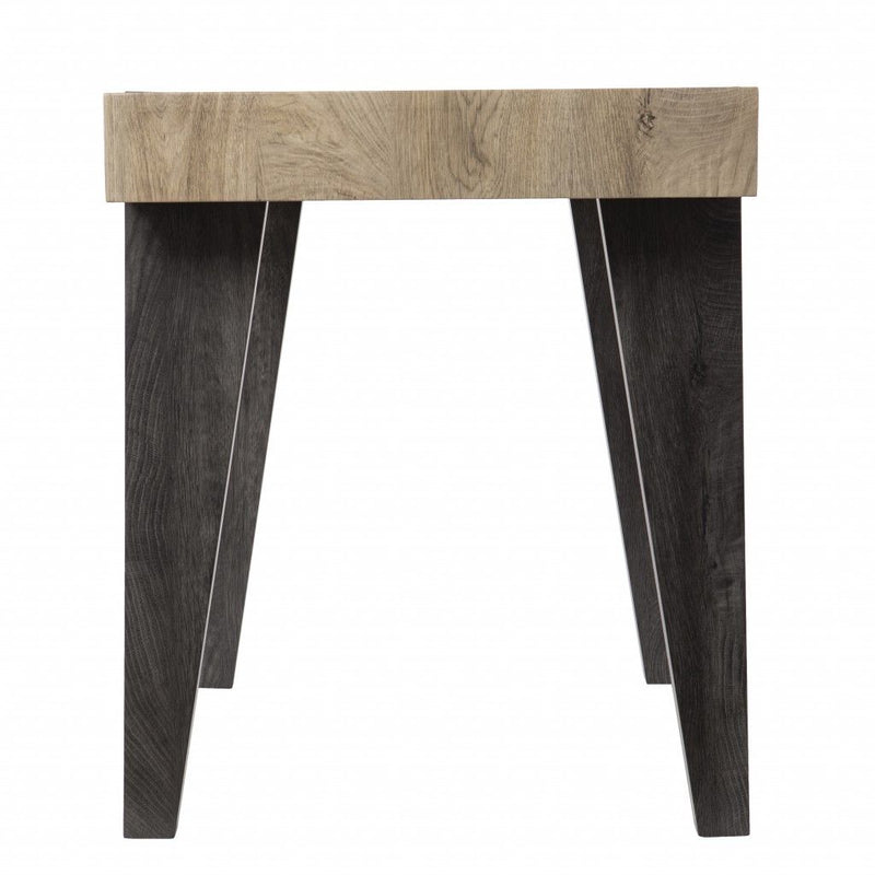 Writing Desk - Natural / Dark Brown
