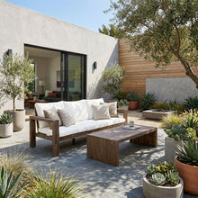 Load image into Gallery viewer, 3 Seater Patio Set, Outdoor Sofa &amp; Coffee Table Set
