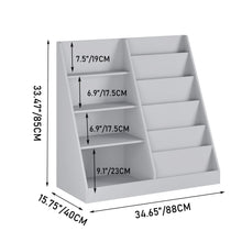 Load image into Gallery viewer, Bookshelf And Toy Storage Organizer, 4 Tier Bookcase With Display Stand For Playroom
