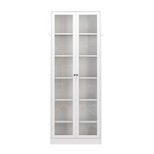 Load image into Gallery viewer, Industrial Metal Kitchen Pantry Cabinet With Adjustable Shelves - White
