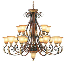 Load image into Gallery viewer, 47" Multi Light Dimmable Chandelier With Shades - Bronze
