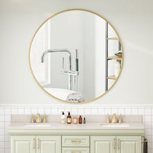 Load image into Gallery viewer, Wall Circular Mirror Metal Framed Mirror Round Vanity Mirror Dressing Mirror, For Bathroom, Living Room, Bedroom Wall Decor
