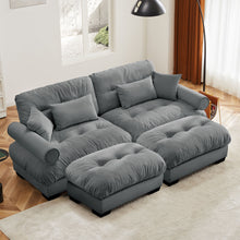 Load image into Gallery viewer, Super Comfort Oversized Modular Sectional Sofa With Movable Ottoman
