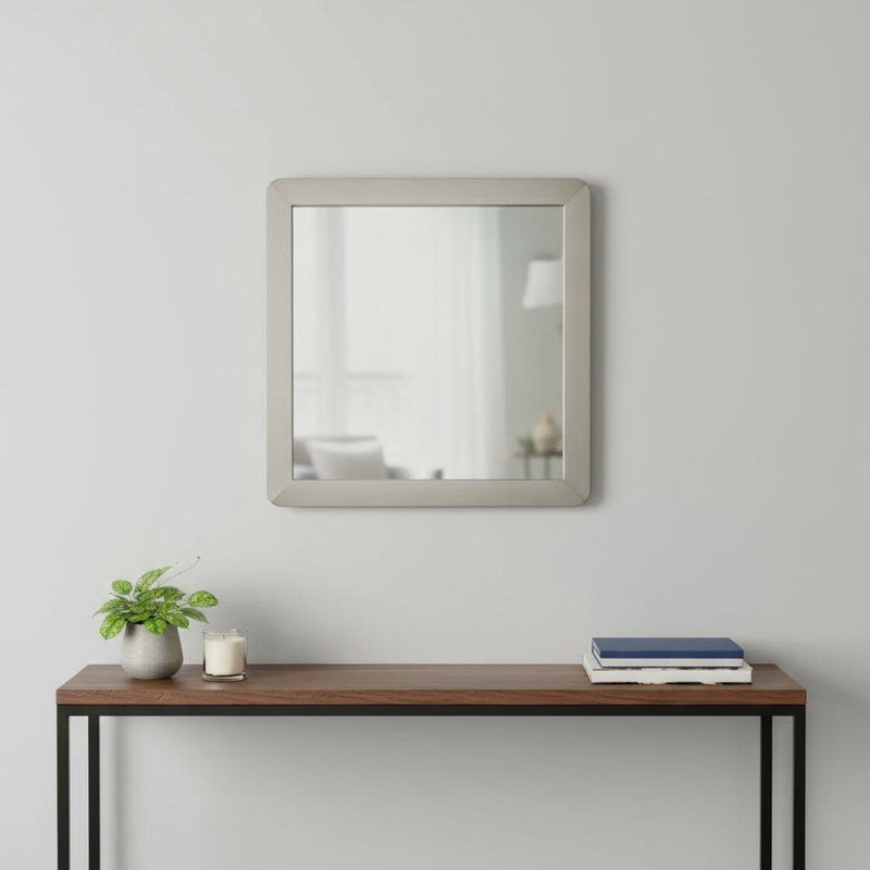 Metal Square Framed Accent Mirror Accent - Silver