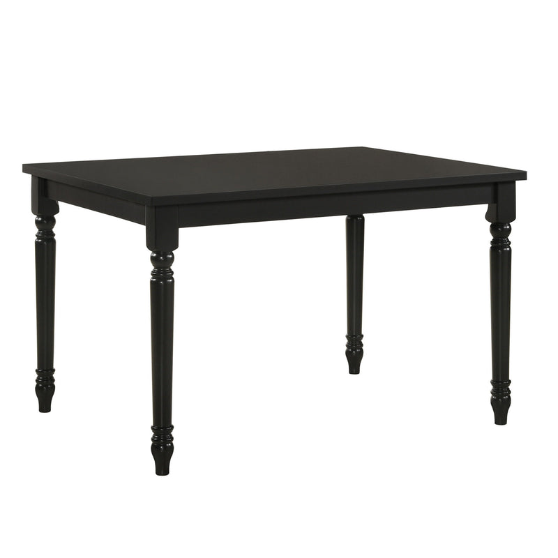 48" Solid Wood Dining Room Table - Black
