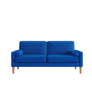 JOS 67.7'' 3 seater Sofa Couch for Living Room, Modern Sofa,Small Couches for Small Spaces,Upholstered 3-Seater Couch for Bedroom, Apartment, Home Office, Tool-Free Assembly,Blue