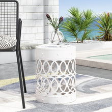 Load image into Gallery viewer, Outdoor Metal Large End Table, Modern Design

