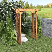 Load image into Gallery viewer, Arbor, Wedding Arch For Ceremony, Trellis For Plant Climbing, Christmas Decor Pergola For Garden Backyard - Yellow
