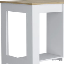 Load image into Gallery viewer, Wood Kitchen Island Pantry Cabinet (Set of 2) - Beige / White
