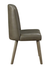 Load image into Gallery viewer, Upholstered Faux Leather Side Chairs For Dining Room (Set of 2) - Gray
