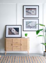 Load image into Gallery viewer, Rope Wall Art With Frame, Wall Decor For Living Room (Set of 3) - White / Black
