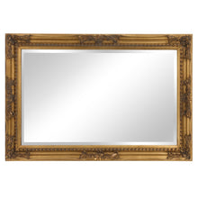 Load image into Gallery viewer, Rectangular Antiqued Frame Mirror - Gold
