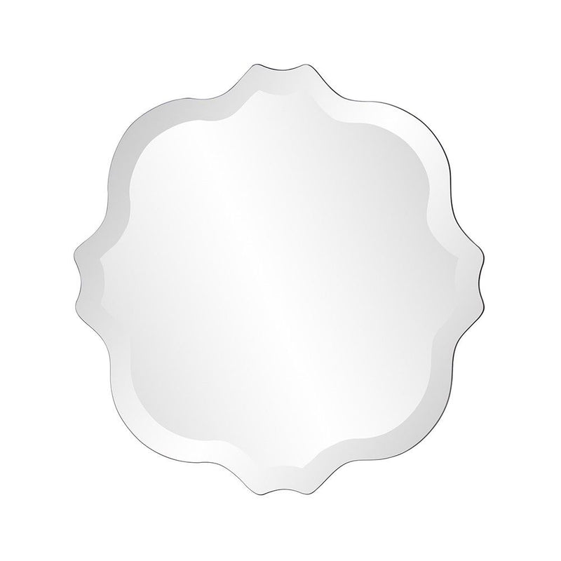 16" Abstract Unframed Accent Mirror - Gray