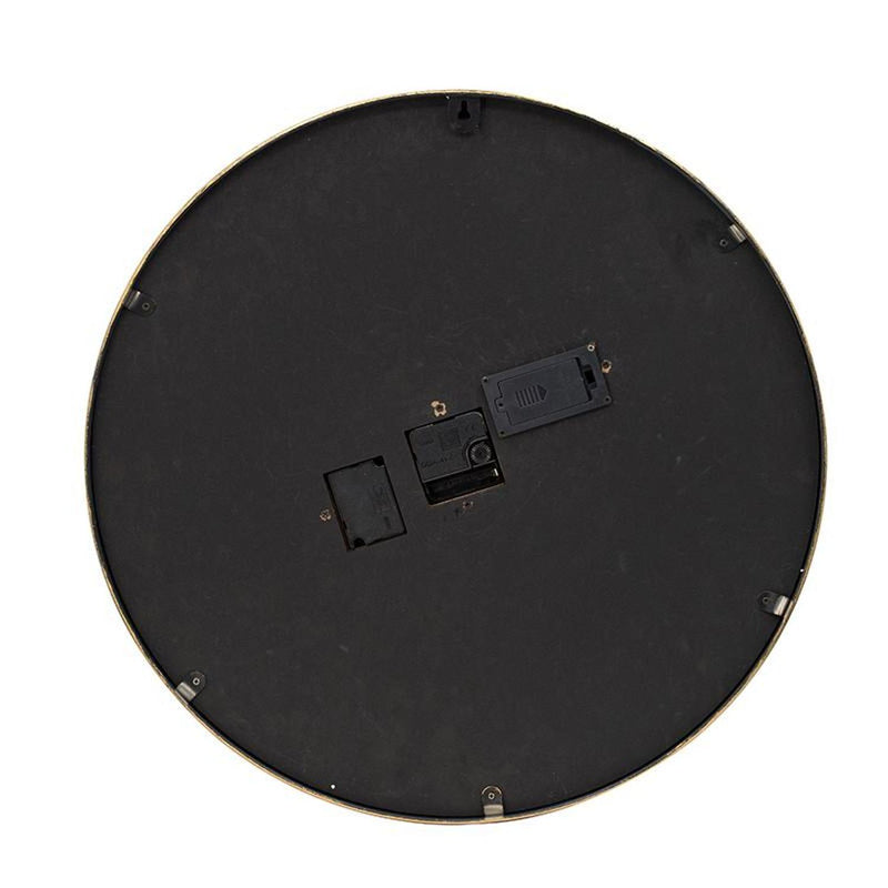 Circle Analog Exposed Gear Wall Clock (485982) - Black / Gold