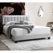 Load image into Gallery viewer, Bed With Channel Tufting And Built In LED Headboard
