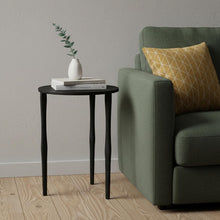 Load image into Gallery viewer, Iron Round End Table - Black
