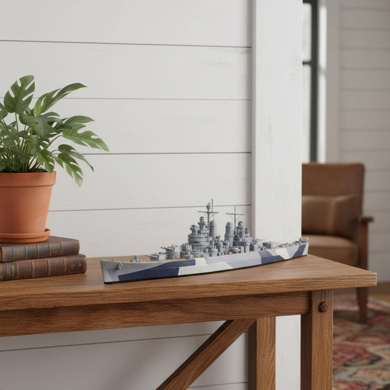 Hand Painted Model Boat (624346) - Gray
