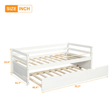 Load image into Gallery viewer, Twin Daybed With Trundle Frame Set

