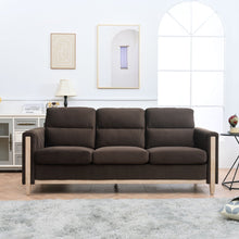 Load image into Gallery viewer, Comfortable Solid Wood Three-Seater Sofa, Soft Cushions, Durable And Long-Lasting, 79.5&quot; Sofa Couch For Living Room
