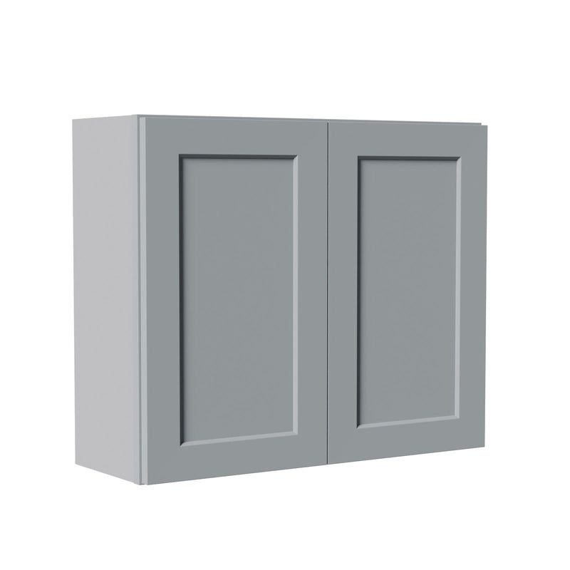 Shaker Wall Cabinet With Soft Close Hinges, Adjustable Shelves, Double Door