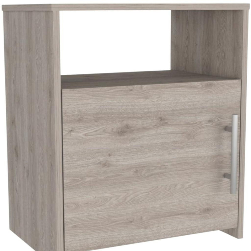 Wood Nightstand - Light Gray