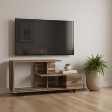 Load image into Gallery viewer, 47" Cabinet Enclosed Storage TV Stand - Brown
