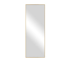 Load image into Gallery viewer, 71" Metal Leaning Framed Full Length Mirror - Gold

