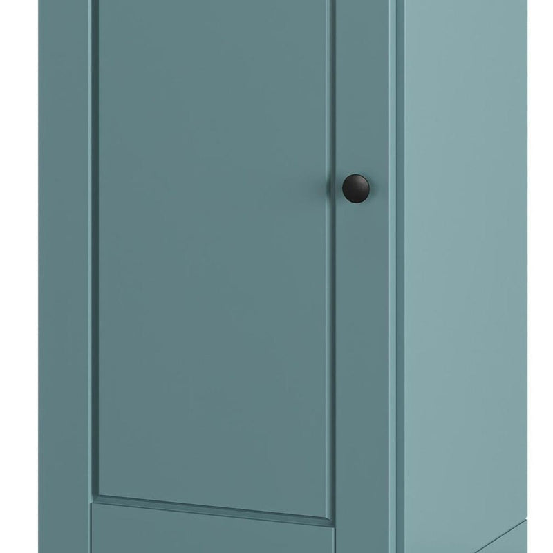 Ten Pair Solid Woodshoe Storage Cabinet (752067) - Aqua
