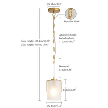 Load image into Gallery viewer, Adjustable Cylindrical Pendant Light
