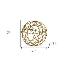 Load image into Gallery viewer, Decorative Orb Tabletop Sculpture (568885) - Gold
