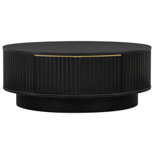 Load image into Gallery viewer, Farmhouse Round Coffee Table With Storage Drawer
