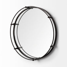 Load image into Gallery viewer, 24" Round Metal Indoor Outdoor Tray With Handles - Silver
