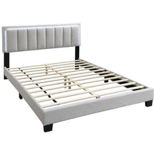 Load image into Gallery viewer, Bed With Channel Tufting And Built In LED Headboard
