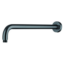 Load image into Gallery viewer, 16" Shower Arm With Flange, Stainless Steel, Rust Resistant Design - Matte Black
