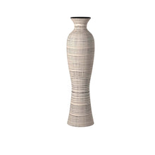 Load image into Gallery viewer, Striped Bud Floor Vase - Beige / Brown

