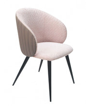 Load image into Gallery viewer, Upholstered Fabric Wing Back Dining Room Arm Chair - Cream
