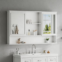 Load image into Gallery viewer, Wall Mounted Bathroom Medicine Cabinet With Double Mirrored Doors
