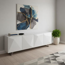 Load image into Gallery viewer, Glass Solid Console Table - White
