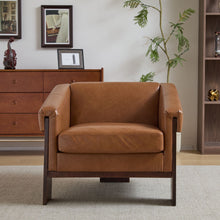 Load image into Gallery viewer, Sierra - Vintage Modern Accent Chair With Deep Cushions And Wide Armrests
