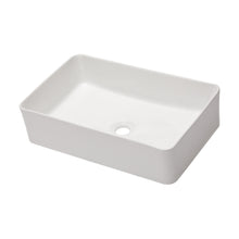 Load image into Gallery viewer, Modern European Design 21" X 14" Ceramic Rectangular Vessel Bathroom Sink - White
