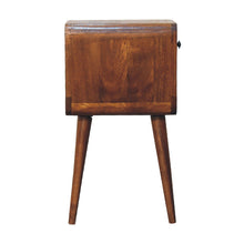Load image into Gallery viewer, 22" Modern Solid Wood One Drawer Nightstand - Chestnut
