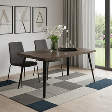 Load image into Gallery viewer, Wood Iron Dining Table - Dark Brown / Black
