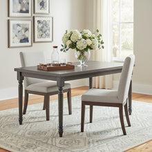 Load image into Gallery viewer, 59" Gray Wood Dining Table
