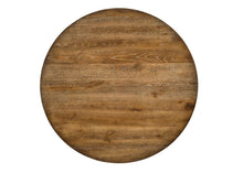 Load image into Gallery viewer, 48" Oak Wood Cross Leg Base Round Top Dining Table
