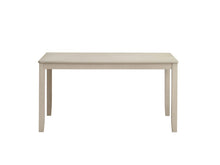 Load image into Gallery viewer, 59" Antiqued White Wood Dining Table
