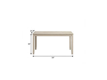 Load image into Gallery viewer, 59" Antiqued White Wood Dining Table
