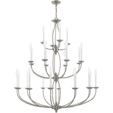 Load image into Gallery viewer, 50" Multi Light Dimmable Chandelier With Shades - Nickel
