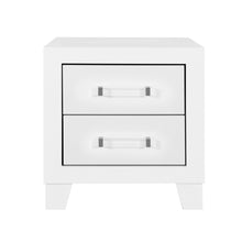 Load image into Gallery viewer, 22" Two Drawer Wood Nightstand - White
