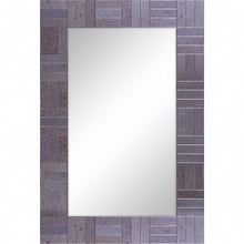 Load image into Gallery viewer, 35" Glass Framed Accent Mirror - Gray
